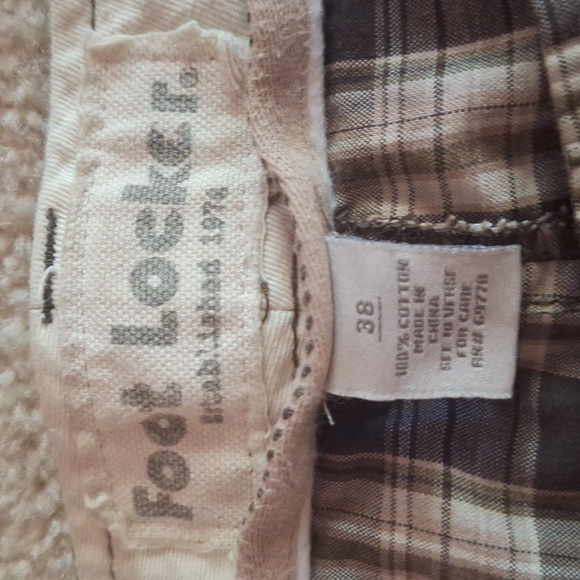 Pre-owned Used Men's Plaid Foot Locker Shorts Size 38 - Picture 4 of 7